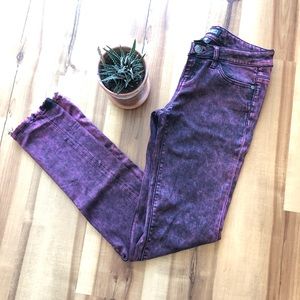 Celebrity Pink Jeans | Maroon and Black Jeans | Size 3